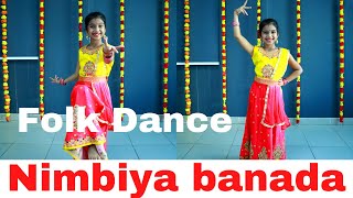 Miniatura del video "Nimbiya Banada Myagala | Folk Dance | Kannada Dance | Easy Dance steps | Anvi Shetty"