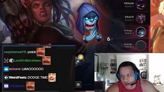 Picking Yorick against Tyler1 - League of Legends