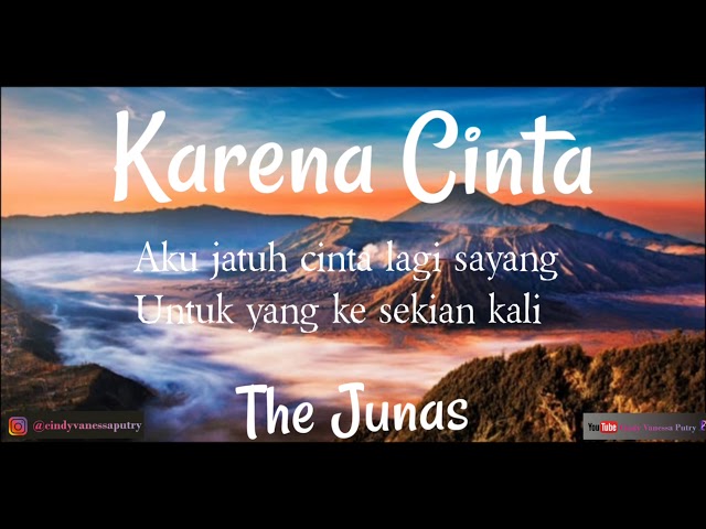 Lirik lagu Stefan William (The Junas)  - Karena Cinta  #stefanwilliam #thejunas #karenacinta #music class=