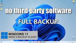 Creating a full backup on an external USB drive or HDD in Windows 11 / Recovery / Without programs