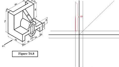 Engineering Drawing Tutorials   Orthographic Drawing solution  T 6 8 HIGH