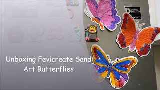 Unboxing Fevicreate Sand Art Butterflies | Sand Art for Kids | crafts for kids | diy crafts