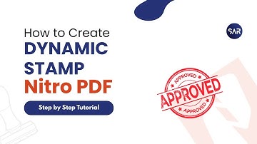 How to Create a Dynamic Stamp in Nitro PDF | Step-by-Step Tutorial