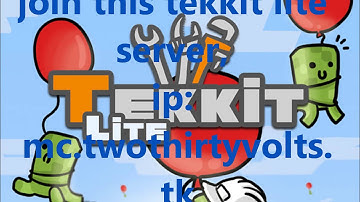 Tekkit Lite server no hamachi, no whitelist and it new!