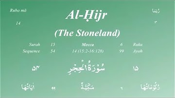 015/114. Surah Al-Hijr | سورة الحجر | Mishary Bin Rashid Al-Afasy - Kuwait