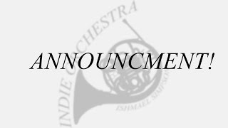 An Announcement...