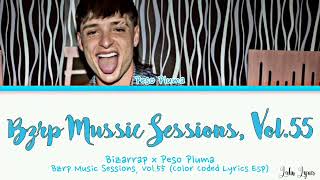 Bizarrap - Peso Pluma Bzrp Music Sessions, Vol.55 Lyrics (Color Coded Lyrics Esp)