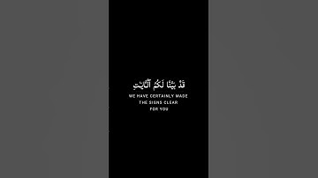 سورة الحديد اية ١٧ - القارئ شريف مصطفى - خلفية سوداء