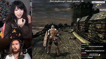 Emiru stressed out by her yearly performance review from her boss Asmongold