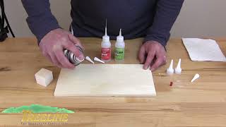 How to Use CA Glue -  Insta-Bond Glue - TreelineUSA