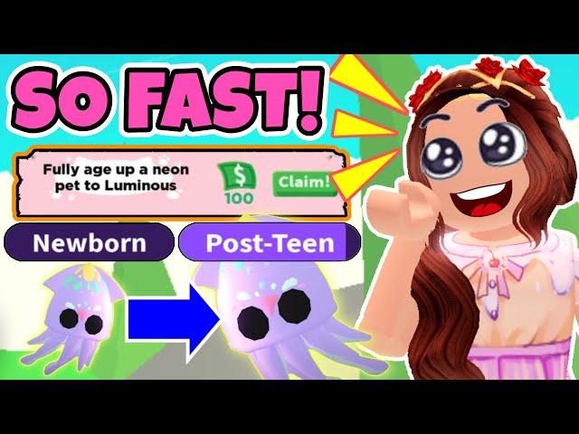 BEST HACKS to Level Up ANY PET FAST in Adopt Me!! How To Age Pets FASTEST  with Adopt Me Hacks!! 