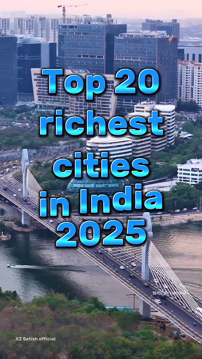 Top 20 Richest cities in India 2025😯 #top20 #top10 #richestcities #expensivecities #southindia