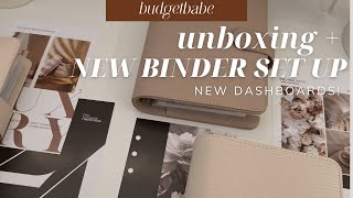 UNBOXING + NEW BINDER SET UP | NEW DASHBOARDS! | #cashenvelopestuffing #budgetbinders #cashstuffing