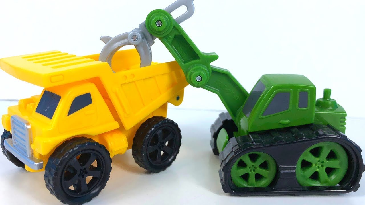 UNBOXING EZ PLAY RAILWAY - LOADING DOCK SAWMILL & ROCK QUARRY MIGHTY MACHINES WORKING AT THE JOBSITE