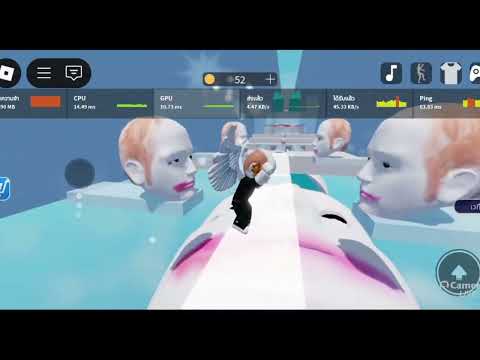 เล่นเกมส์ roblox ใน Map หนีหัววิ่ง
