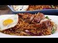 Hong Kong Style Stir Fry Ramen Noodles w/ Chicken Chop 干炒鸡扒公仔面 Chinese Maggi Goreng Recipe