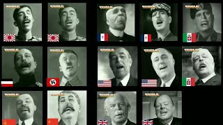 WW2 and WW1 leaders singing witch doctor 🔫 1 hour