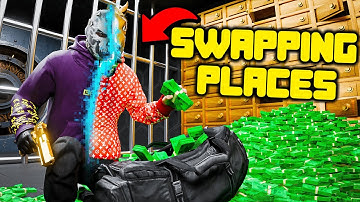 Swapping Places During A Bank Robbery To Remain Innocent In GTA 5 RP