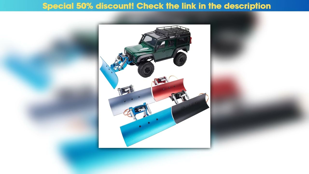 Review 1/18 RC Aluminumx Adjustable Snow Shovel/Snow Plow kit with 12G 180° Servo Motor for RC 1/18