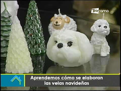Aprendemos cómo se elaboran las velas navideñas