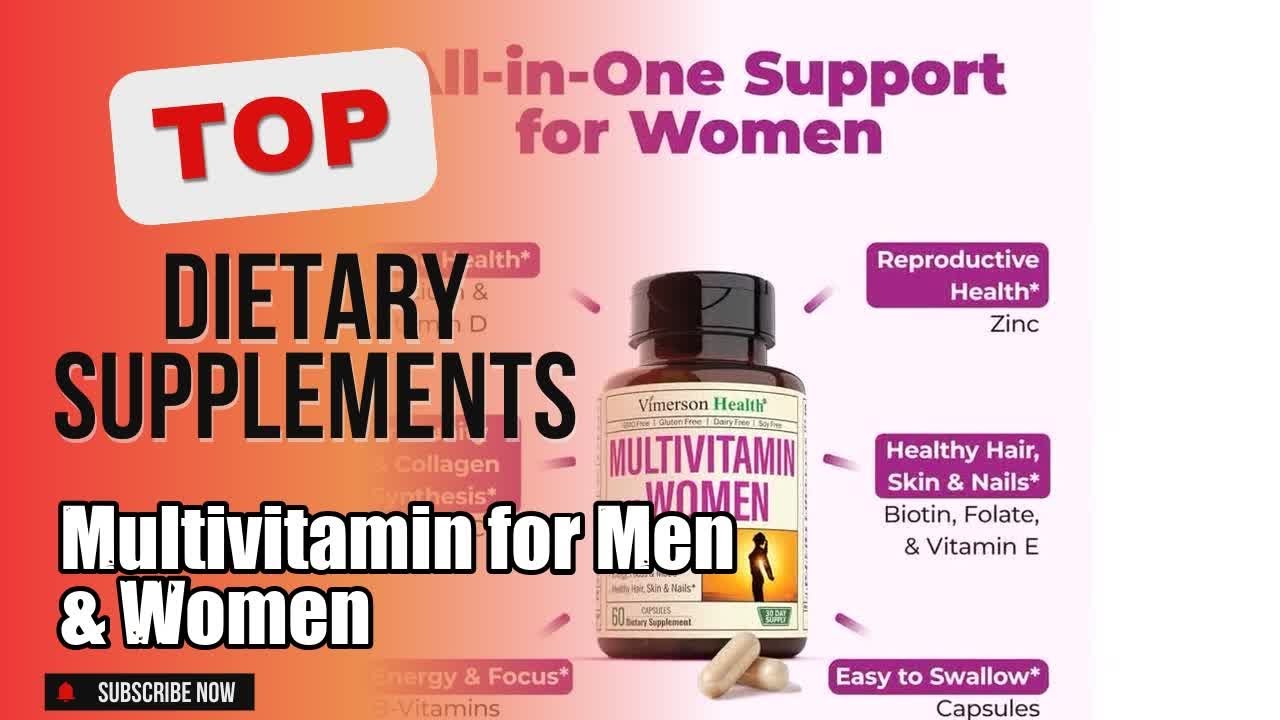 Top 3 Dietary Supplements about Multivitamin for Men & Women Finest of All Time