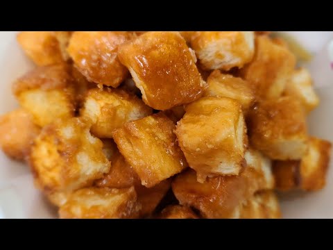 바삭바삭 카라멜 식빵 팝콘 만들기 | 간단한 요리 #8