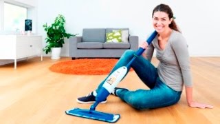 How to use and setup a Bona Spray Mop for oak wooden & laminate floors!
