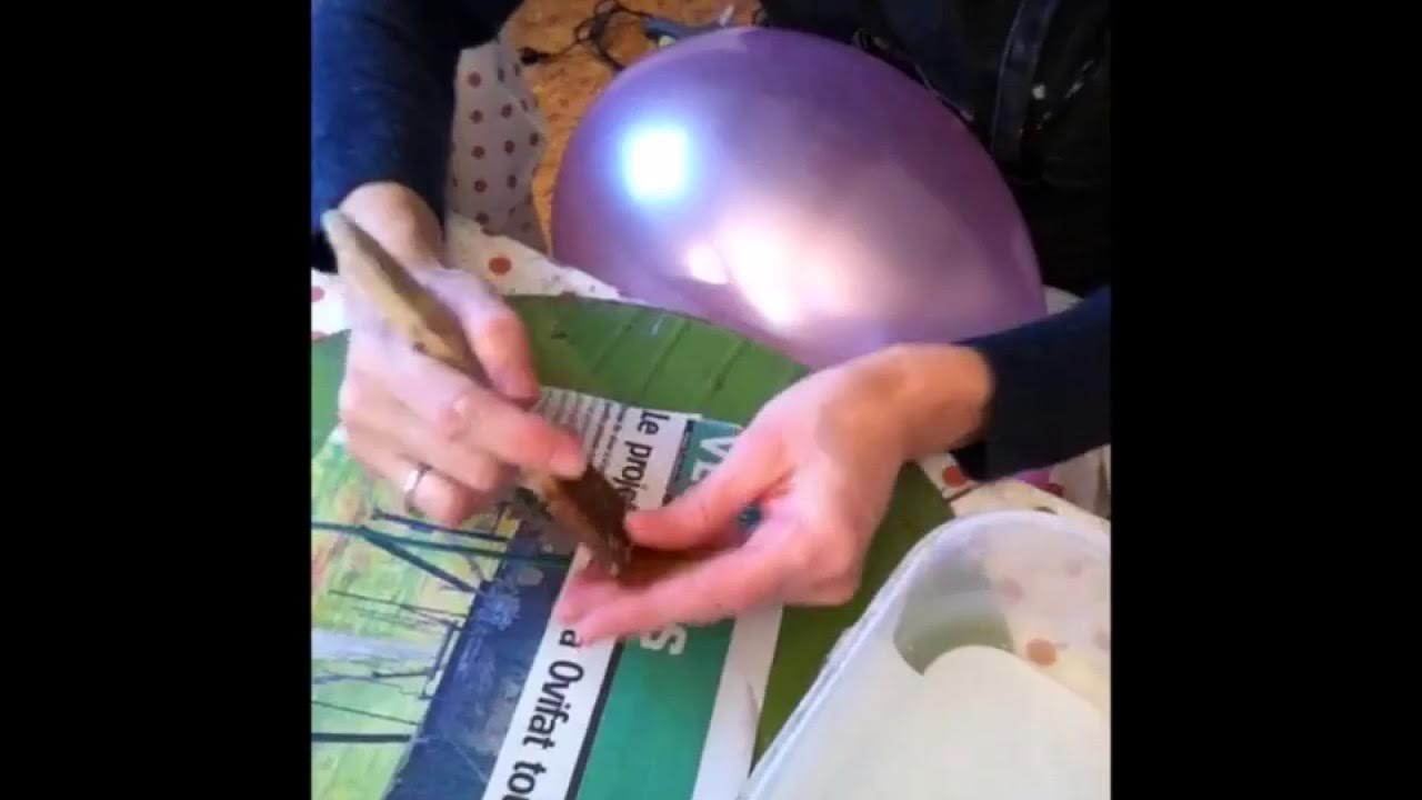 Ballon en papier mâché YouTube