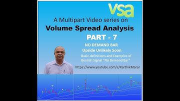 Multipart Series on Volume Spread Analysis - PART - 7