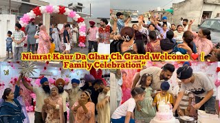 Nimrat Kaur Da Ghar Ch Grand Welcome ❤️ | Family Celebration” screenshot 2
