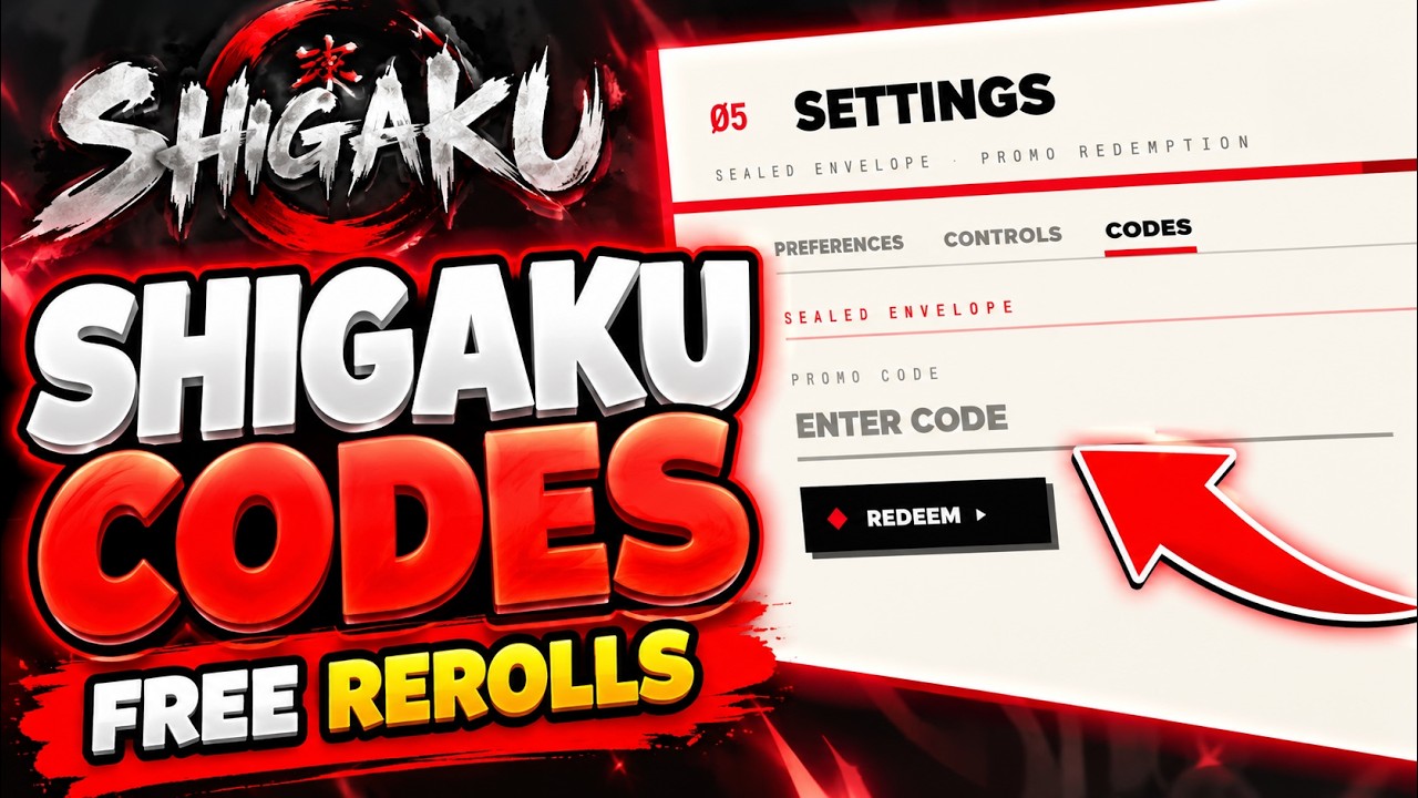 Thumbnail for Shigaku Codes (2026) [UPDATE] - Free Rerolls | Roblox
