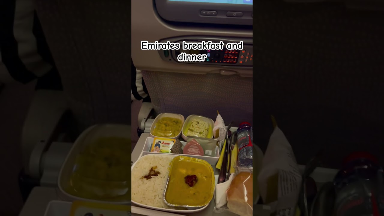 Emirates breakfast and dinner 