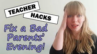 Parents Evening Hack | 90 Seconds Teacher Hack