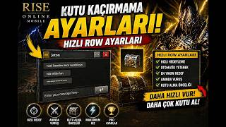 AFK FARM AYARLARI! HİÇ KUTU KAÇIRMA! RİSE ONLİNE MOBİLE! #riseonlinemobile #riseonline