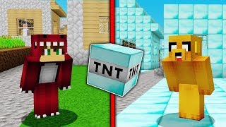 MINECRAFT: BASE VS TNT DE DIAMANTITO  ¿LA PEOR TNT DE TODAS?