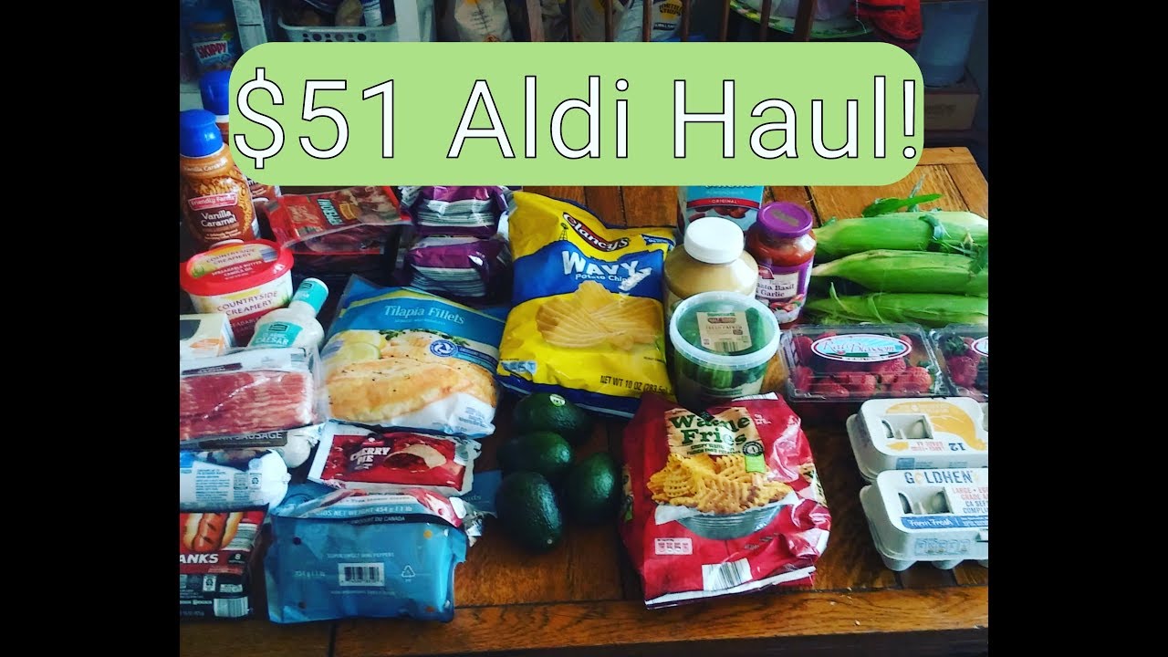 May 2018 Aldi Grocery Haul- Meal plan & Prices- Family of 4