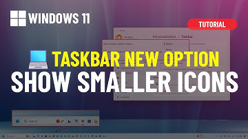 Yes ✅ You can show smaller icons in Taskbar on Windows 11