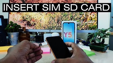 How To Insert SIM and SD Card On Huawei Y5 2019