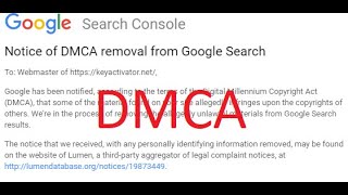 Notice of DMCA Removal from Google Search | DMCA  Complaint | Latest 2020!!!