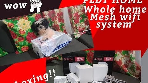 UNBOXING PLDT home fibr ac1200 whole home mesh wifi system