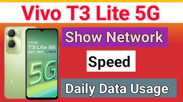 Vivo T3 Lite 5G Enable daily data Usage setting How To Show Daily Data Usage Setting In Vivo T3 Lit