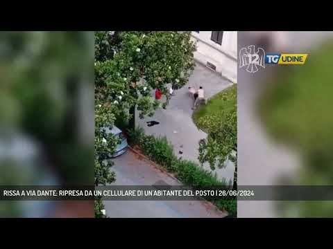 RISSA A VIA DANTE: RIPRESA DA UN CELLULARE DI UN'ABITANTE DEL POSTO | 26/06/2024