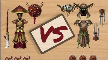 Set of Monk VS Set of Sentinel | Shadow Fight 2