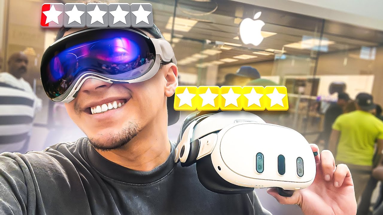 I USED the Meta Quest 3 VR Headset in Public  (Quest 3 vs Apple Vision Pro)