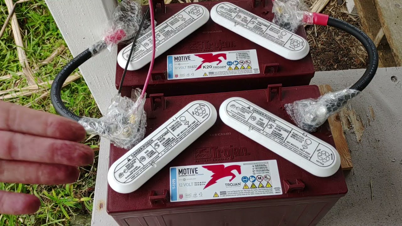 TROJAN T-1275 12volt 150ah flooded lead acid battery