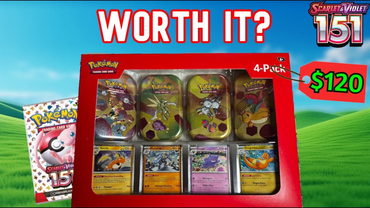 pokémon 4 mini tins 4 promo cards bundle Opening the NEW Sam’s Club Exclusive Pokemon 151 4-Tin Box! 🔥 INSANE PULLS!