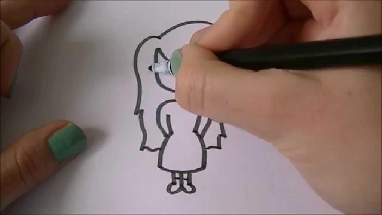 Wonderbaarlijk Cartoon meisje/girl | Leren tekenen #35 - YouTube WE-58