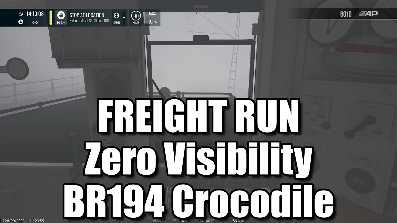 BR194 Crocodile on the Rhine | Real Historical Weather | TSW6 Linke Rheinstrecke