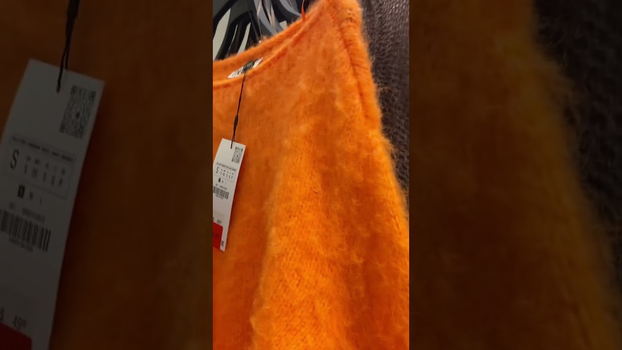 Zara.Яркий свитер по скидке!Zara.Orange sweater on sale! 