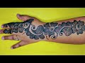 Mehndi design for bridal   simple and arabic style  by sushma mehndidesigns